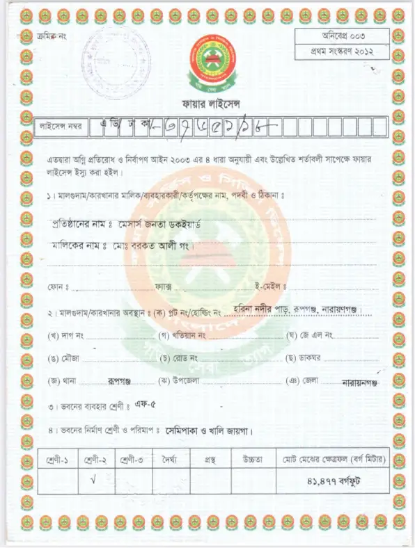 Fire License